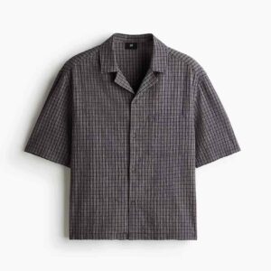 Men’s Relaxed Fit Boxy Shirt | Drop Shoulder Casual Shirt | Oversized Korean Style Casual Shirt for Summer