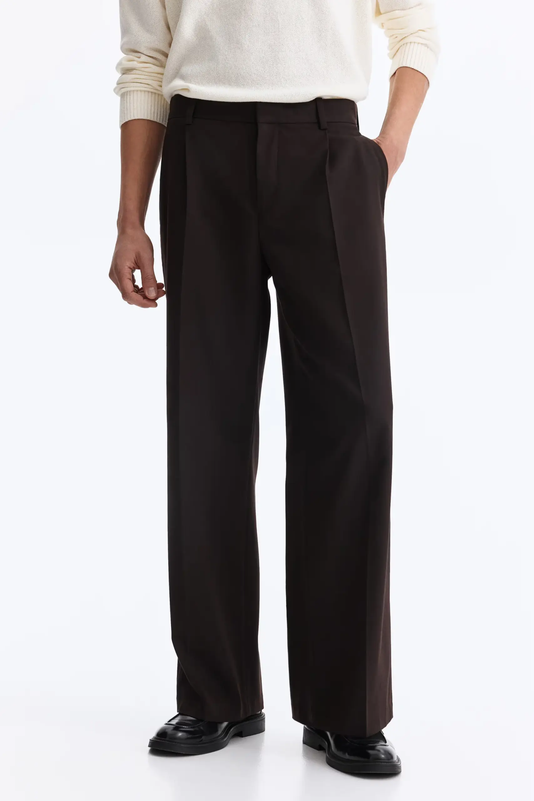 Men Loose Fit Pleated Trousers | Korean Style Pants | Formal Casual Trousers
